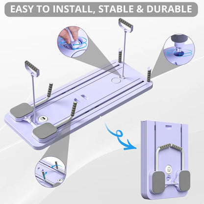 Spain in Stock Durable Eco-Friendly Portable Foldable Reformer Pilates Board Multifunction Full Body Workout Easy Storage