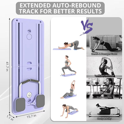 Spain in Stock Durable Eco-Friendly Portable Foldable Reformer Pilates Board Multifunction Full Body Workout Easy Storage