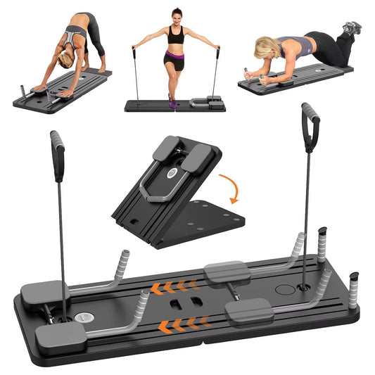 Spain in Stock Durable Eco-Friendly Portable Foldable Reformer Pilates Board Multifunction Full Body Workout Easy Storage